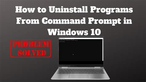 uninstall programs windows 10 command line